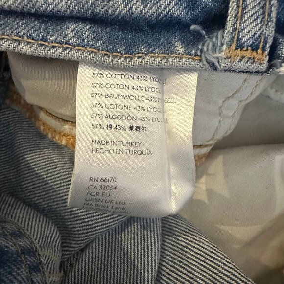 Free People We The Free Marion High Waisted Jean in Celeste Blue 27 - Picture 7 of 7